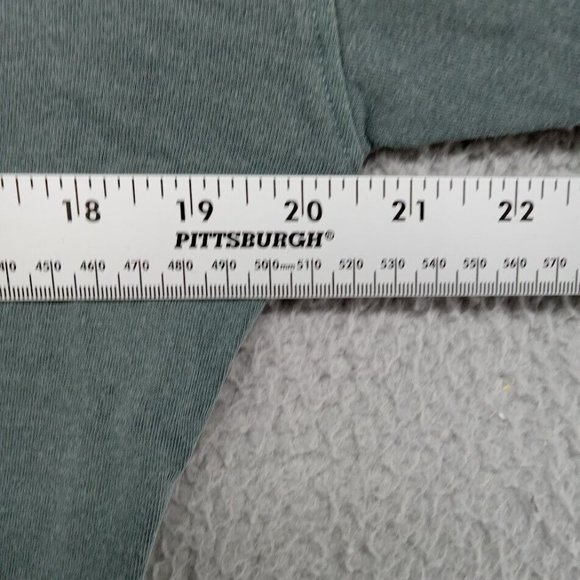 Rivet & Thread Sweater Womens Small Dusty Green Pullover 1/4 Zip Crop Madewell - Picture 6 of 8